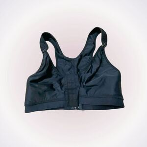 High support black hook sports bra | Sz S